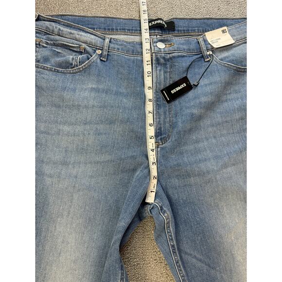 NWT Express Jeanas Original Ankle Legging High Rise DistressedSize 18 Short - Picture 9 of 11